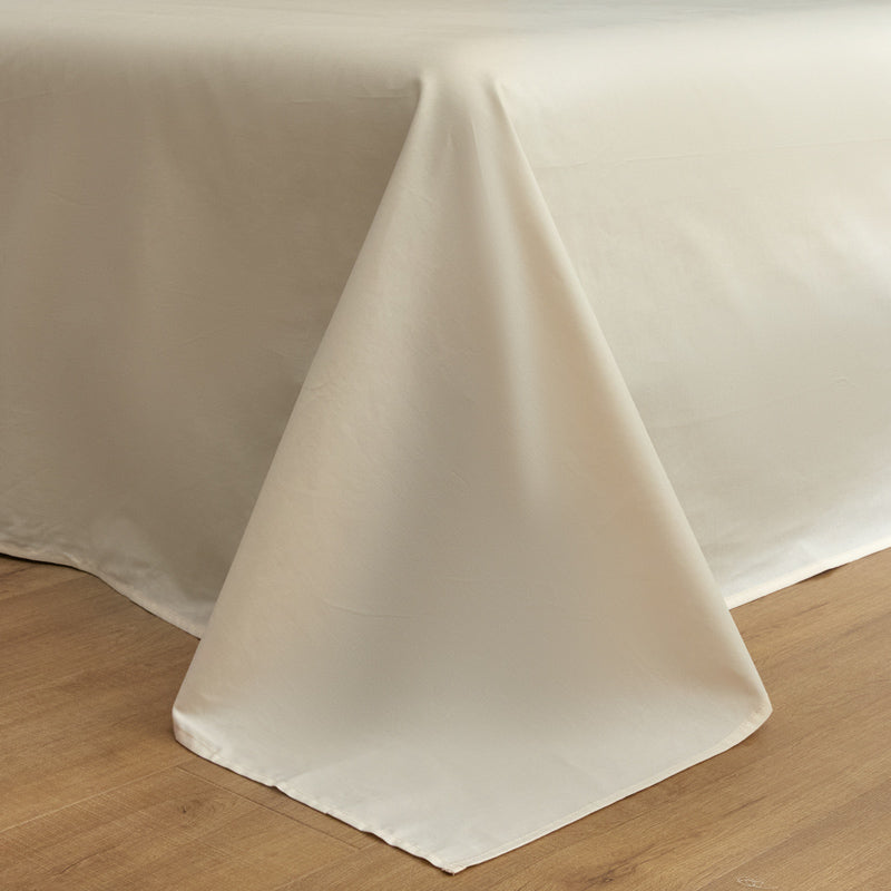 Housse de couette flanelle - Beige / Gris