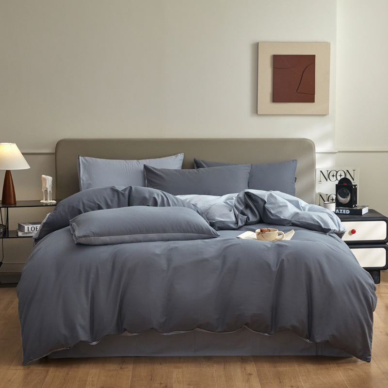 Housse de couette flanelle - Blue ciel / Bleu