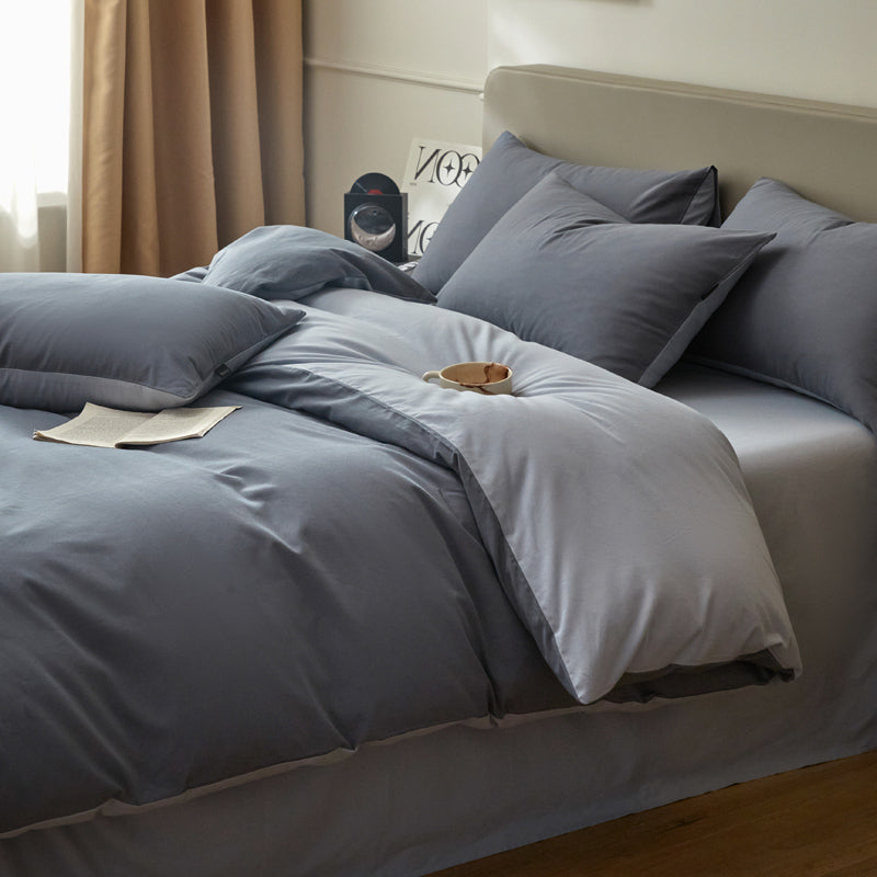 Housse de couette flanelle - Blue ciel / Bleu