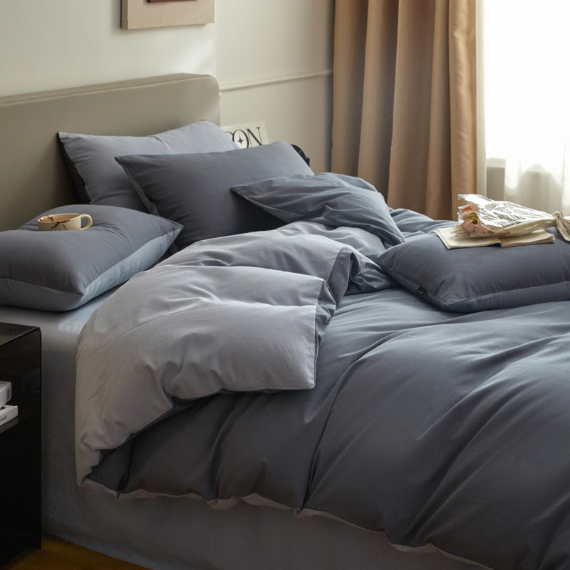 Housse de couette flanelle - Blue ciel / Bleu