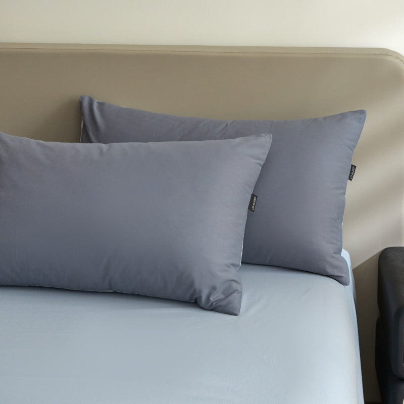 Housse de couette flanelle - Blue ciel / Bleu