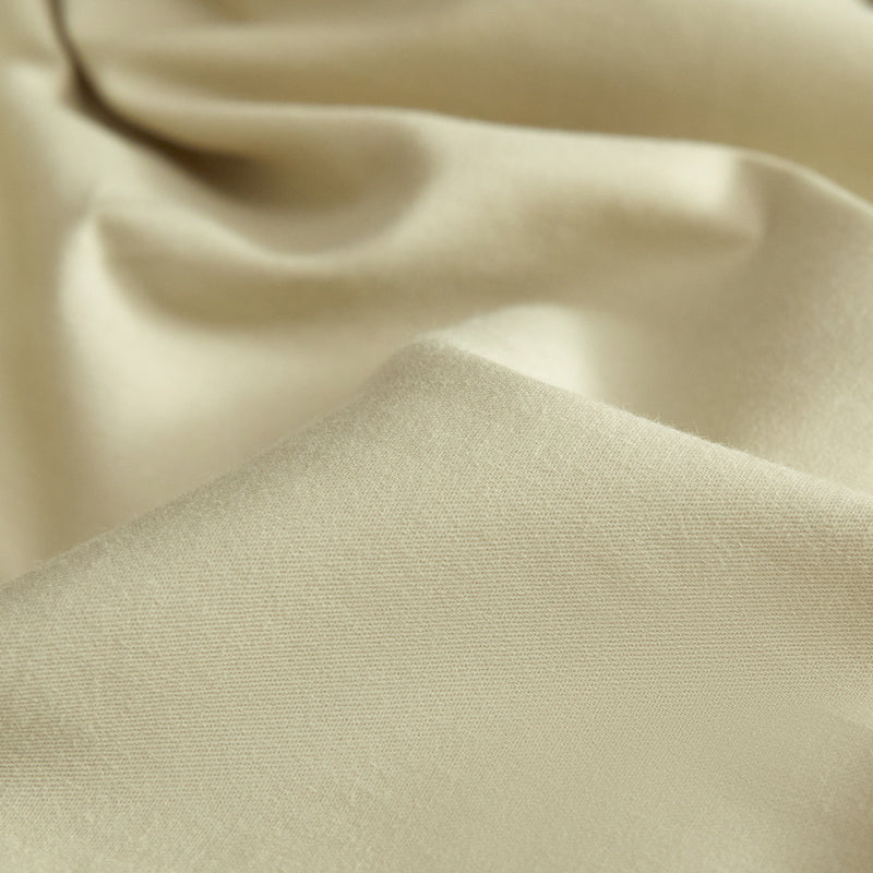 Linge de lit 3 pièces flanelle - Beige / Vert