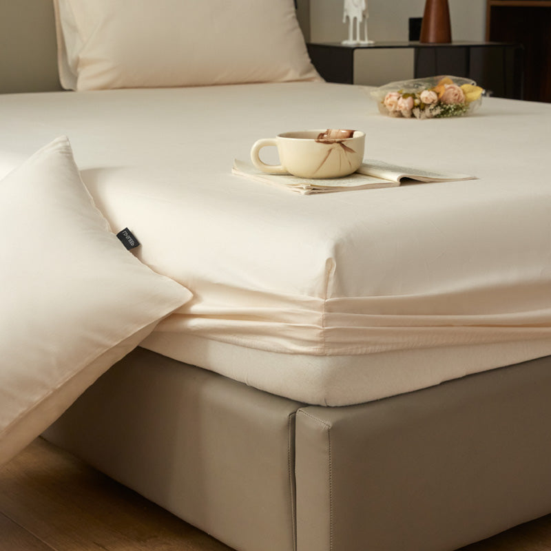 Drap-housse flanelle - Milk