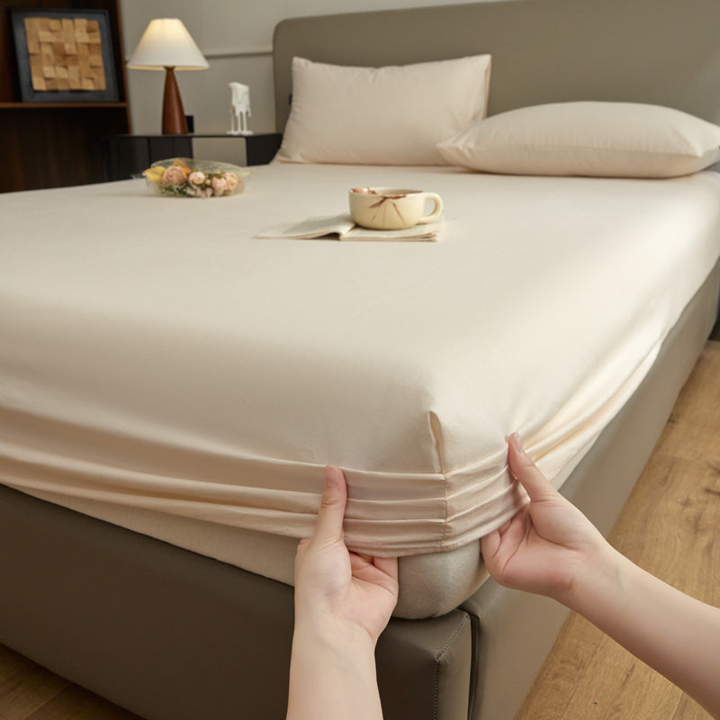 Drap-housse flanelle - Milk