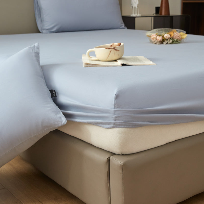 Drap-housse flanelle - Light Blue