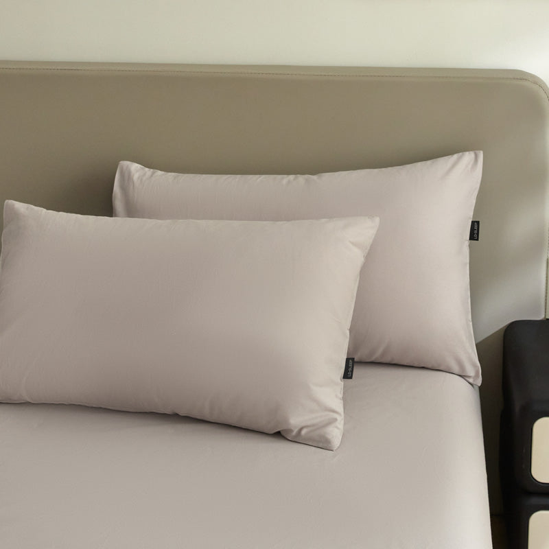 Linge de lit 3 pièces flanelle - Gris Pure
