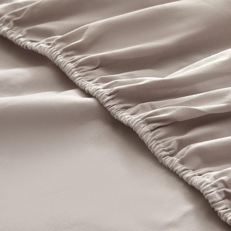 Linge de lit 3 pièces flanelle - Gris Pure