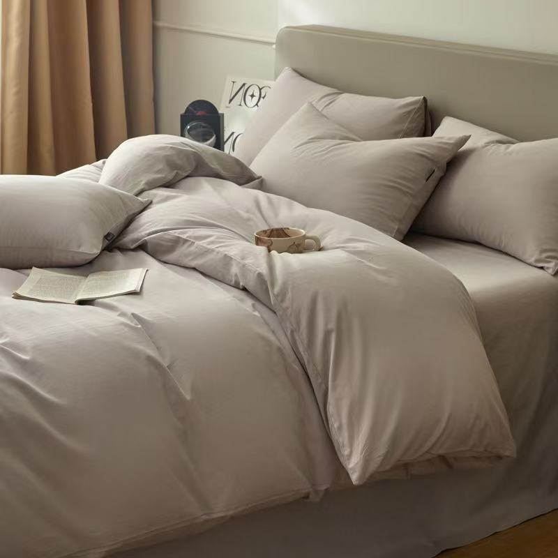 Linge de lit 3 pièces flanelle - Gris Pure