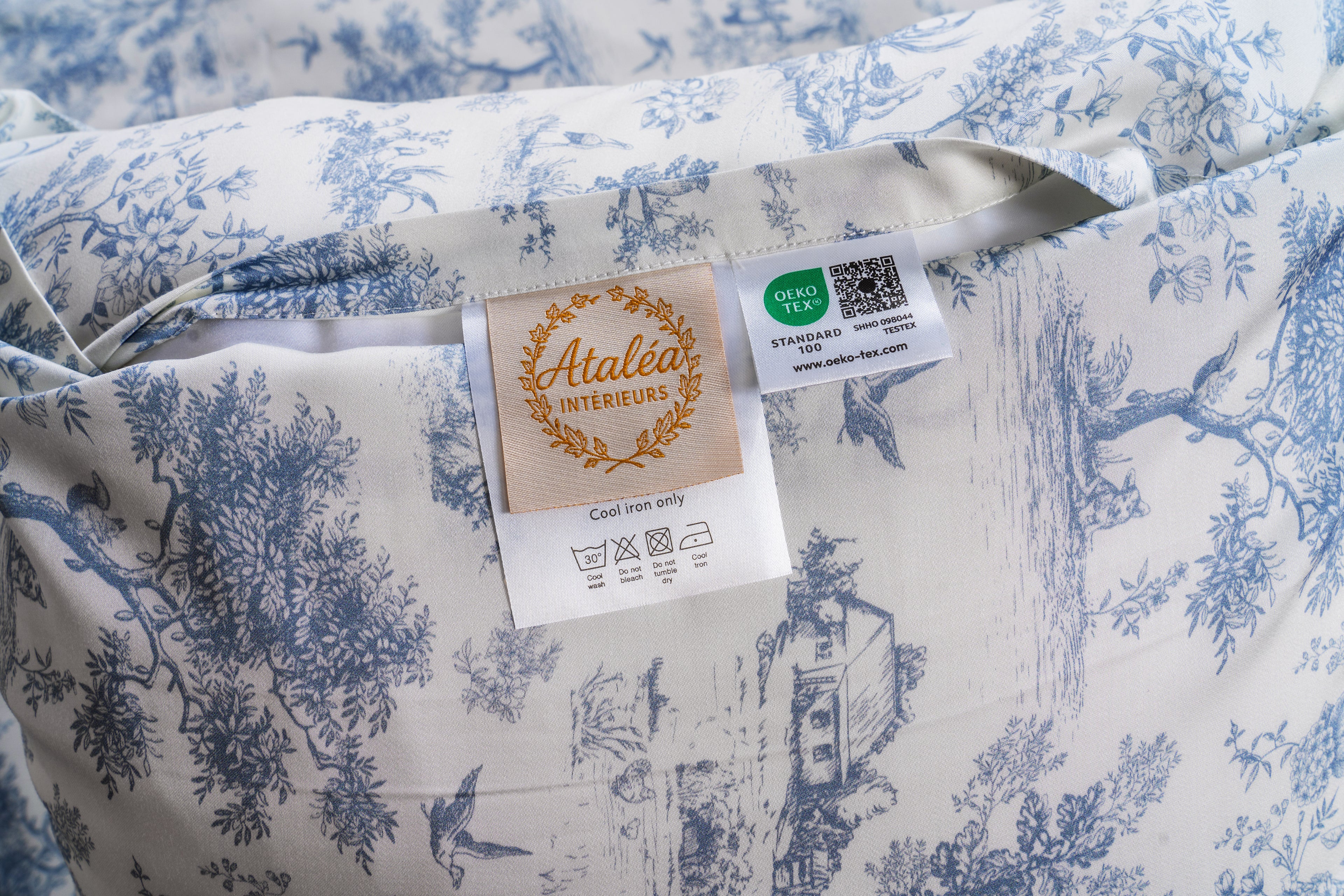 Taie d'oreiller Blue printed