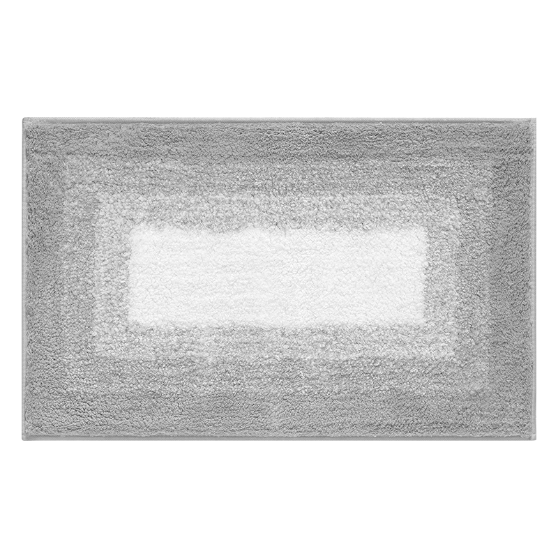 Tapis de bain en polaire - Gris clair de lune