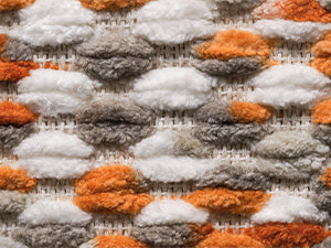 Tapis Chenil - Points orange