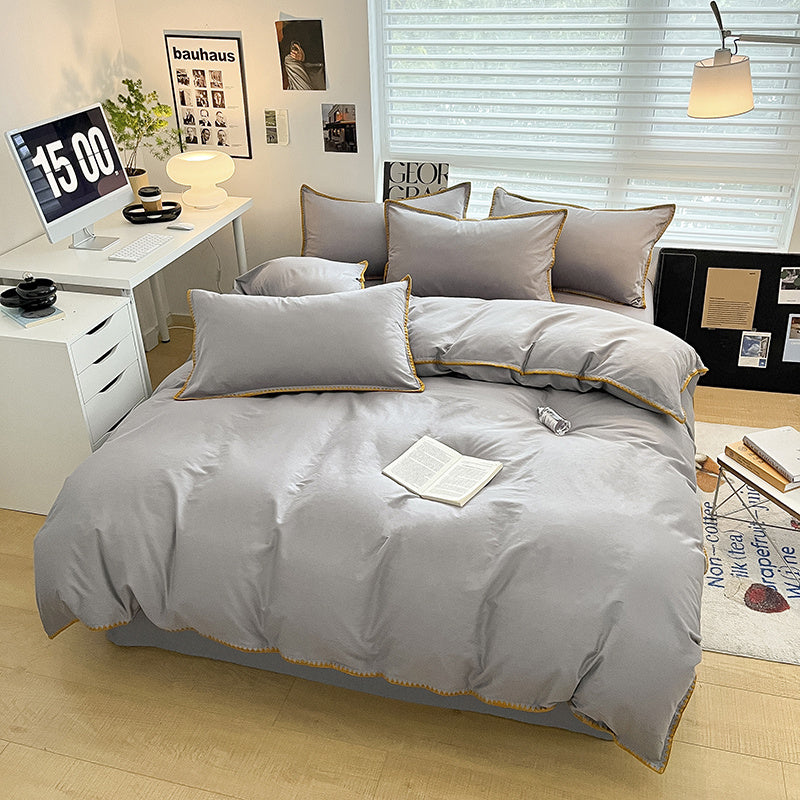 Linges de lit 4 pièces Shelles - Light Grey