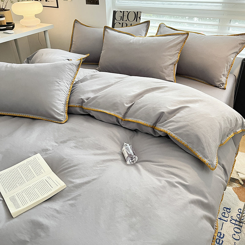 Linges de lit 4 pièces Shelles - Light Grey