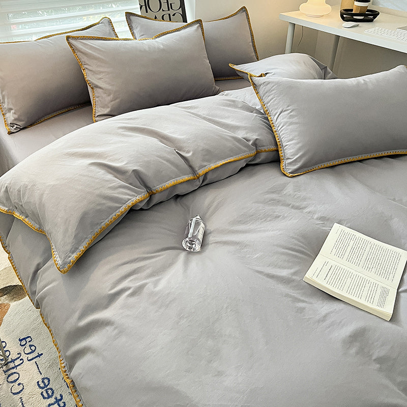 Linges de lit 4 pièces Shelles - Light Grey