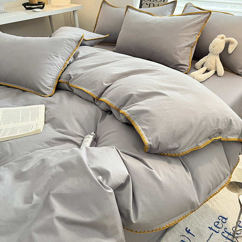 Linges de lit 4 pièces Shelles - Light Grey