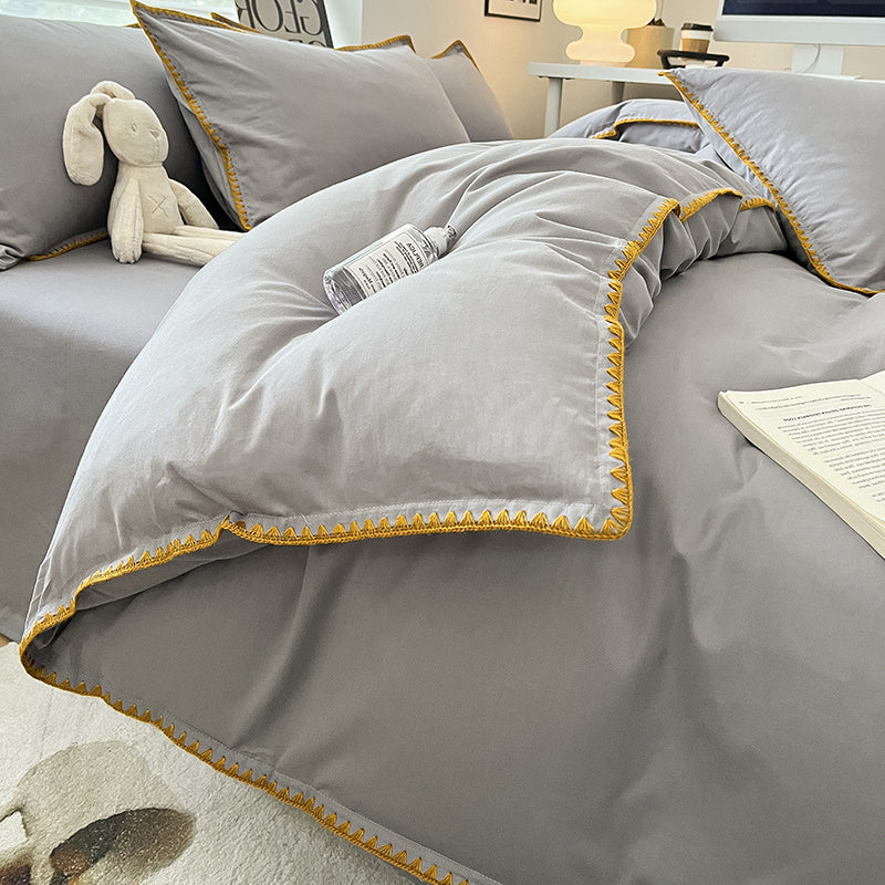Linges de lit 4 pièces Shelles - Light Grey