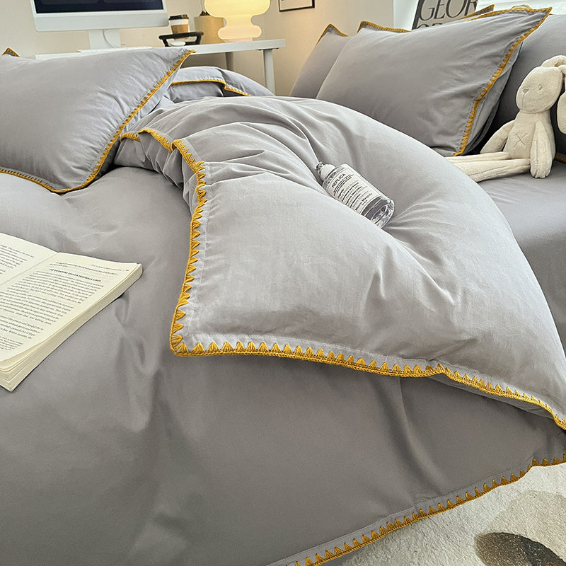 Linges de lit 4 pièces Shelles - Light Grey