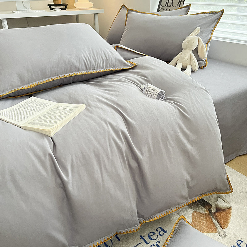 Linges de lit 4 pièces Shelles - Light Grey