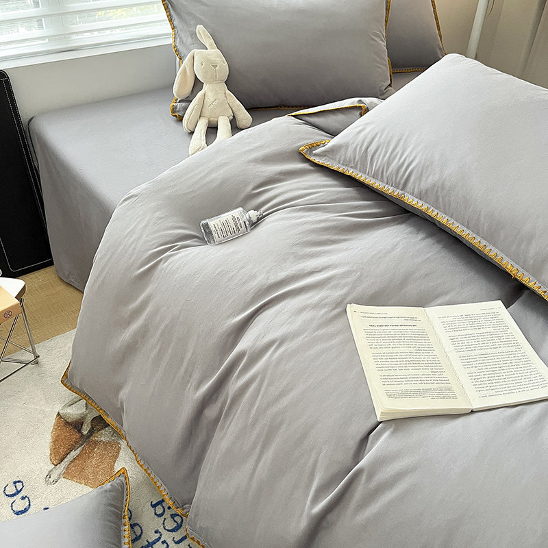 Linges de lit 4 pièces Shelles - Light Grey