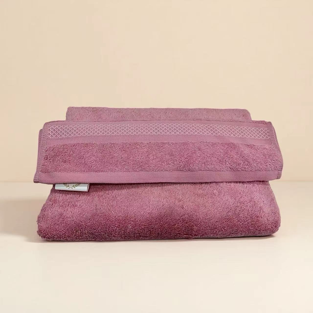 Serviette de bain rose